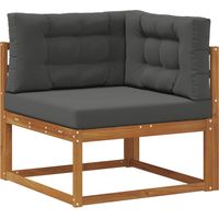 vidaXL Outdoor Corner sofa Natural