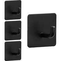 Adhesive Hooks Heavy Duty Waterproof in Shower Hooks for Hanging Loofah, Towels, Clothes, Robes