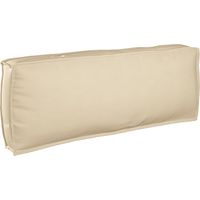 Coussin pour dossier de palette Beige 120 x 40 x 12 cm vidaXL