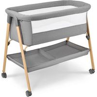 Lit cododo pliable avec matelas – Roulettes freinées – Dimensions 88 x 56 x 77,5 cm – Maille respirante pour circulation d'air