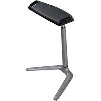 Sedia di supporto con seduta in schiuma integrale altezza 620-850 mm, alluminio argento