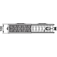 Kermi Therm X2 Profil Ventilheizkörper Typ 22 500x2000mm Ventilposition links FTV220502001L1K