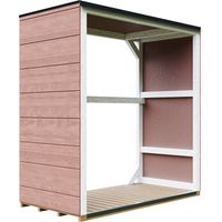 Holzschuppen für den Außenbereich 1,14 m² - 75 x 153 x H159 cm - TIMBELA M980-1-REDWOOD RED