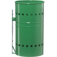 Andrys Cestino Rifiuti Esterno con Staffa Verde senza Paletto 26x26x42cm