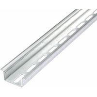 HellermannTyton Plaque en acier galvanisé pour rail DIN 2000 mm