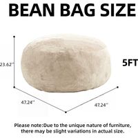 5FT Sitzsack,Sitzsackstuhl, Sofa für Erwachsene,weicher und bequemer Lesestuhl,geeignet für Schlafzimmer, Balkone und andere Orte