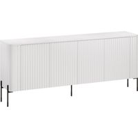 Aparador Nobilitas I, Blanco, 80x190cm, Número de puertas: 040cm, MDF, Aglomerado laminado