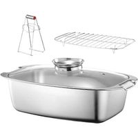 Cuiseurs vapeur en acier inoxydable pour poissons, grandes casseroles, ustensiles de cuisson vapeur