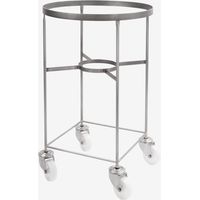 Chariot inox pour bac grand volume hémisphérique 75 L - Gilac