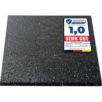 Floordirekt – Tapis anti-vibrations 60 x 60 cm en caoutchouc recyclé – Absorption des vibrations et du bruit – Résistant à l'huile et à l'humidité – Épaisseur 10 mm