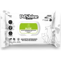 Lingettes humides Porrini pour chiens et chats à l'aloe vera - 30 x 20 cm - 40 unités