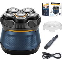 Rasoir Tete Chauve Homme, Rechargeable Sans Fil Tondeuse Cheveux Hommes, Rasoir Électrique À Tête Flexible 6d