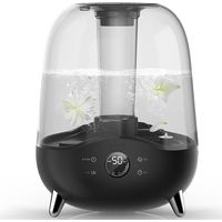 Deerma Ultraschall-Luftbefeuchter Elegant Schwarz 5L