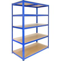 Scaffale T-Rax in Acciaio Senza Bulloni Blu 120cm