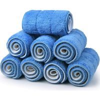 8er-Pack Ersatz-Mikrofaser-Moppköpfe, 45 x 15 cm, wiederverwendbare Waschlappen-Nachfüllpackungen, kommerzielle Reinigungspads für Swiffer WetJet, Bona, Bruce, Rubbermaid, Libman