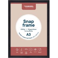 Cadre clipsable Europel A3 25mm noir mat - DTM PRIMERA