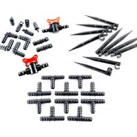 23 Stück Basispaket mit Zubehör für 16 mm für alle Arten von Tropf- oder Tröpfchenbewässerung