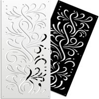 BLOW - Panneau ajouré en PVC - Brise-soleil - Dimension : 73x148 cm - Couleur : noir
