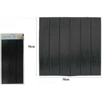 Carrelage 3d Sticker Mural Panneau Mural 70x70cm Bois Noir 71103
