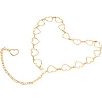 Ceinture Chaîne Dorée Éclatante avec Strass, pour Shorts Robes et Tenues Élégantes