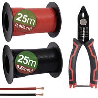 Quadrios 23CW028 Litzensortiment 0.5 mm² Schwarz, Rot 1 Set
