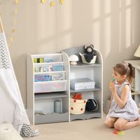 Gris - Meuble en bois pour la salle d’enfants Meuble pour les chambres d’enfants, mobilier pour enfants et la maternelle, 85x26x84cm