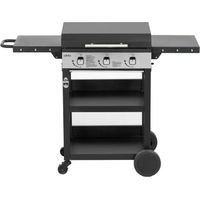 Barbecue à gaz 5 brûleurs en inox – Système d'allumage Piezo – Grilles de cuisson en fonte – Dimensions 136x57x115 cm – Bighorn
