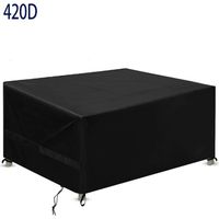 Housse Salon de Jardin, Housse De Protection Salon De Jardin Imperméable, Respirante, Coupe-Vent, Anti-UV, Housse Protection Oxford 420D Bache Table De Jardin Exterieur——180×120×74