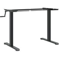 Vidaxl – Cadre de bureau debout noir réglable 94-135 cm – Acier enduit de poudre – Dimensions 135x60x70 cm – Charge max 70 kg