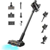 Dreame R20 SE-A Akku-Staubsauger, 20.000 PA/ 150 AW Saugkraft, 90 Min., LED-Display, 0,6 l Staubbehälter, Schmutzentsorgung auf Knopfdruck, beleuchtete Anti-Verhedderungsbürste, 5-schichtiger Filter