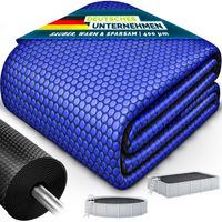 tillvex® Premium Pool Solarabdeckplane 400 µm Rechteckig 260x160 cm Solarfolie Wärmeplane zuschneidbar Solarplane Solarabdeckung Poolheizung Poolsolarplane für Wassererwärmung