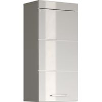 trendteam smart living Mobili, Legno, Bianco/Bianco (Alta lucentezza), 37 x 77 x 23 cm