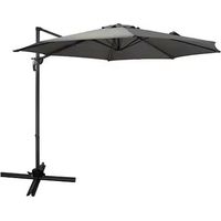 Parasol décentré - Aluminium - Gris Anthracite - D3m ESSENCIEL GREEN