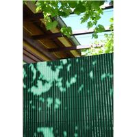 Doppelseitiger grüner PVC-Schilfschirm, 30 % recycelt, 10 mm dick, 75 % blickdicht, 3 kg, H 1 x B 3 m, IDEAL GARDEN IDEAL GARDEN