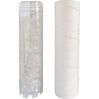 Kit standard – Lot de 2 cartouches filtration 20 microns + anticalcaire – Durée 12 mois – Compatible bols 10 pouces – Aquawater