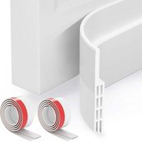 Joints d'étanchéité pour portes intérieures et extérieures, joints d'étanchéité pour portes de garage, isolation phonique et thermique, joint blanc 5 cm (largeur) x 99 cm (longueur).