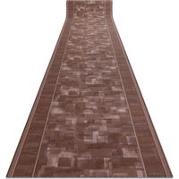 PASSATOIA GOMMATA TRIBE marrone 80cm brown 80x520 cm