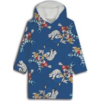 Sweat en Polaire Sonic oversize Bleu - Taille enfant