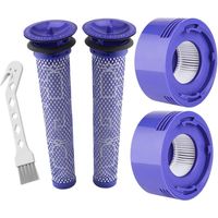 Lemige Lot de 2 pré-filtres et 2 filtres HEPA pour aspirateur Dyson V7, V8 Animal et Absolute sans Fil, comparé à la pièce ‿Pre-Filter 96566101 et Post-Filter 96747801