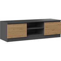 TIVOLI - Modern TV stand - 120x40x36cm - 2 niches + 2 doors - TV/audio equipment storage