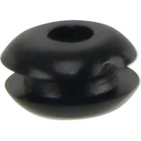 KSS Passe-câble PVC souple, noir, épaisseur de plaque 1,7, diamètre trou 3, ouvert, 1 pièce