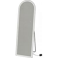 Yezi Full Length Mirror Arched LED Touch Buttons Light-Adjustable 165x60cm White