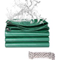 1 Bâche 440 G/m² PVC, Œillets Métal, Imperméable UV, Pour Meubles Extérieur