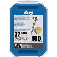 Kreg® SML-C125-100 32 mm Maxi-Loc Holzschrauben mit Flachkopf (100 Stück)