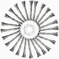Tête Brosse Débroussailleuse 254 x 25,4mm Fil d'acier Debroussailleur Universelle Désherbage 10 Pouce pour Outils de Pelouse Jardin L'élimination de la Mousse et de la Rouille