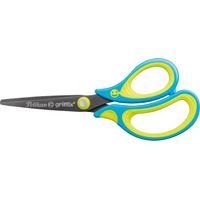 Pelikan 810272 Schere de Tisch- und Bastelschere Gerader Schnitt Blau, Lime