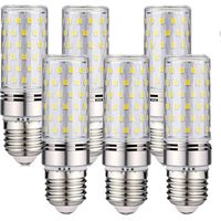 Lot de 6 ampoules LED E27 -16 W Blanc froid 6000 K 1600 lm (équivalent à une ampoule halogène de 150 W) AC 200-240 V, non dimmable, grand culot à visser E27 LED, angle de faisceau 360°