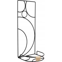 KADAX Support de pot de fleurs en acier pour intérieur et plantes Noir 16 x 20 x 50 cm Arc-en-ciel