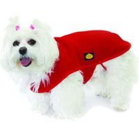 Fashion Dog Fleece-Hundemantel - Rot - 30 cm