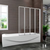 4 Fold Screen - 900x1400mm + NO Towel Rail Handle